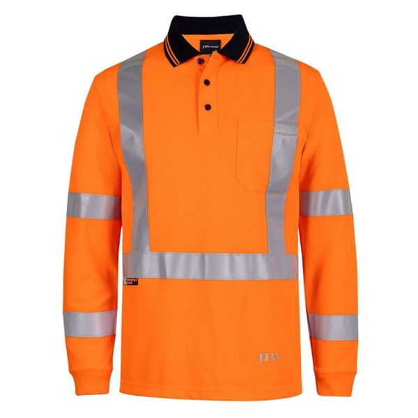 Hi Vis Long Sleeve NSW/QLD Rail Biomotion X-Back Polo Thumbnail